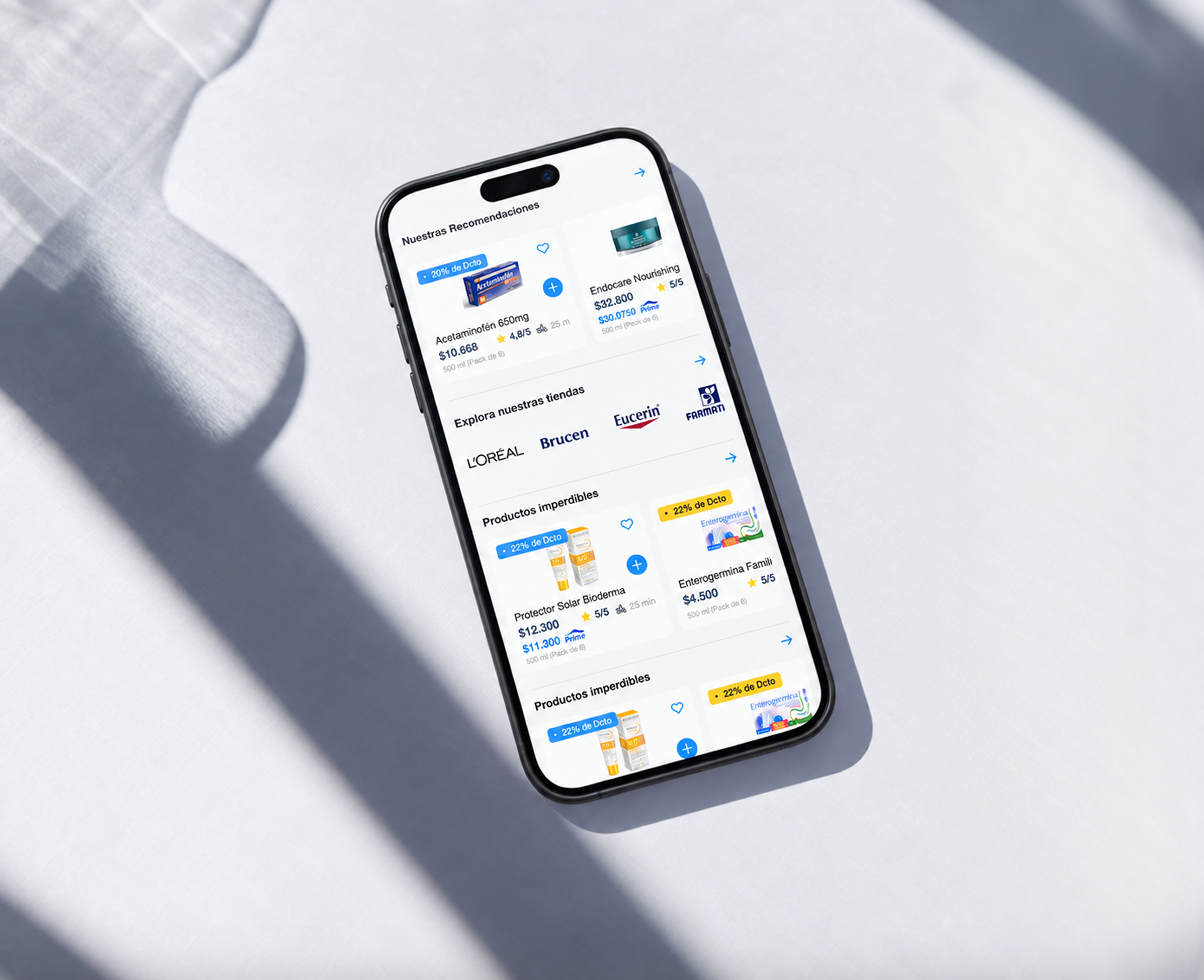 Home app mockup
