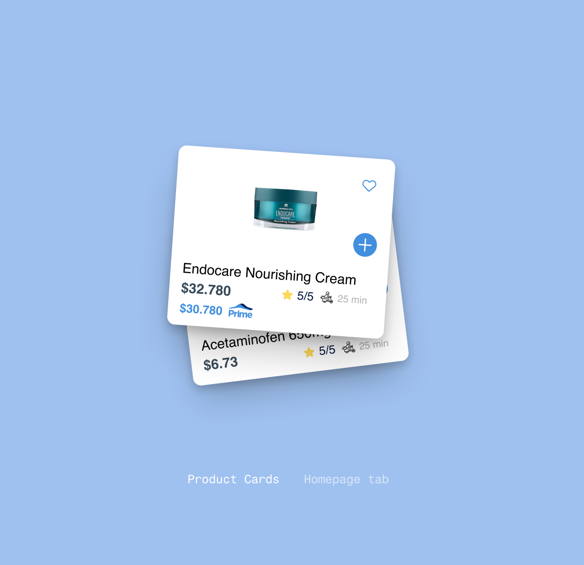 Product cards