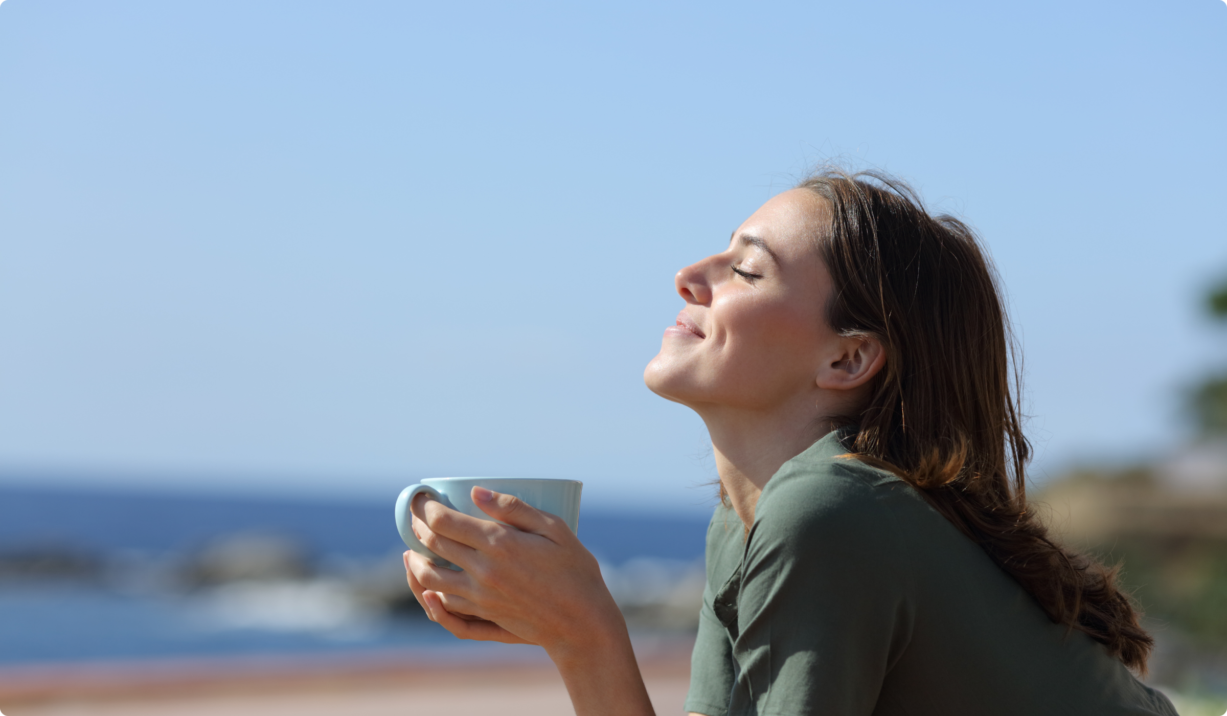 Women enjoying coffee