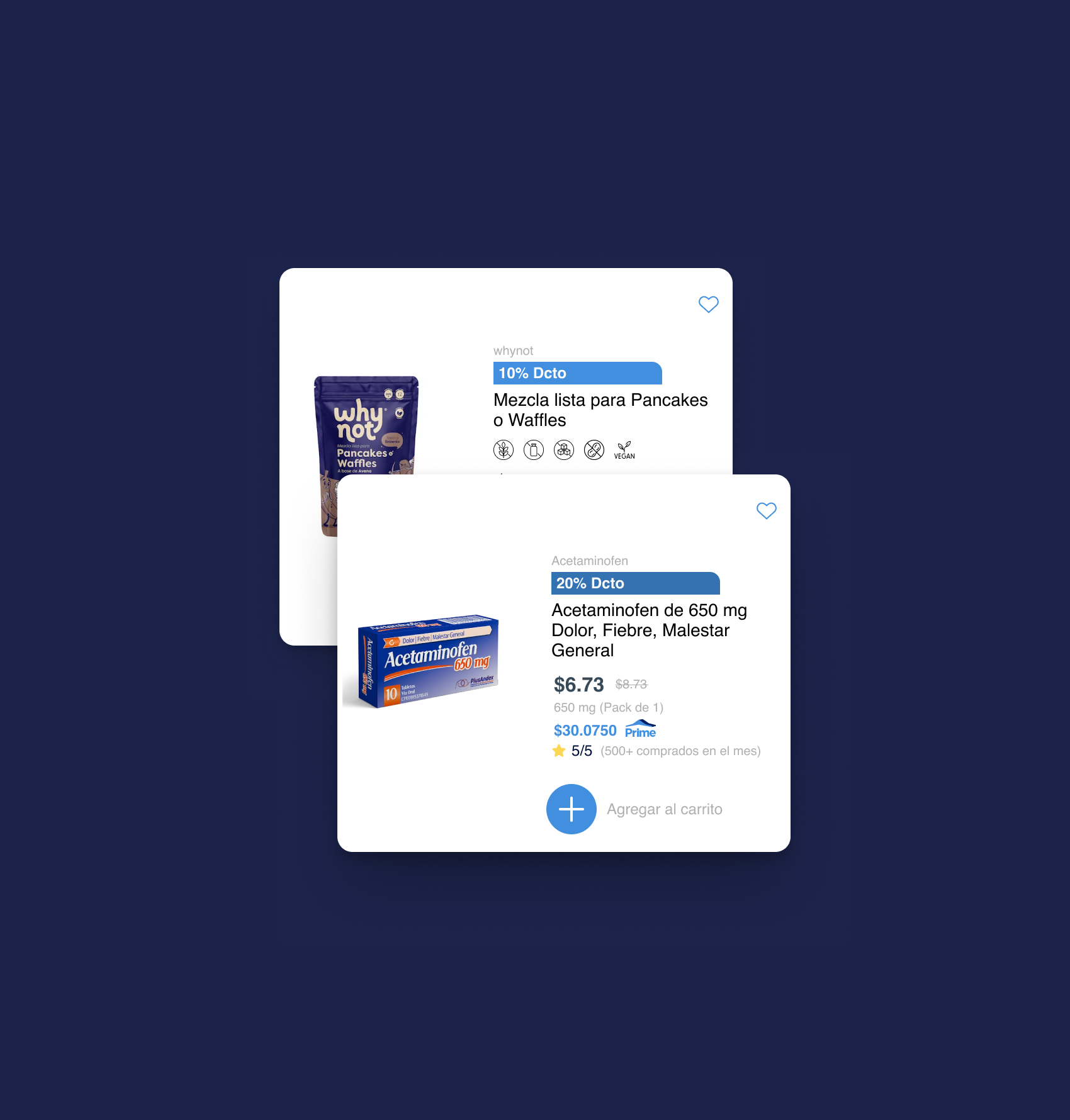 Search cards